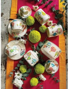 Tazza colazione Le Mongolfiere in new bone china 450 ml | Brandani -BRANDANI 2