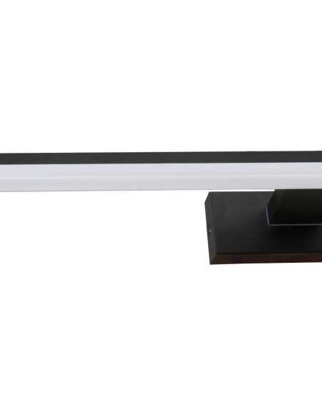 Applique da bagno Morne lineare nero opaco, LED 12 W 4000 K, IP44, 45 cm | Mantra -MANTRA