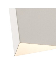 Applique Asimetric monoluce in metallo bianco, GX53, 20x21,5 cm | Mantra -MANTRA 2