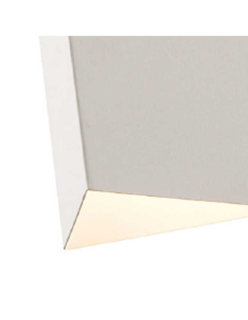 Applique Asimetric monoluce in metallo bianco, GX53, 20x21,5 cm | Mantra -MANTRA