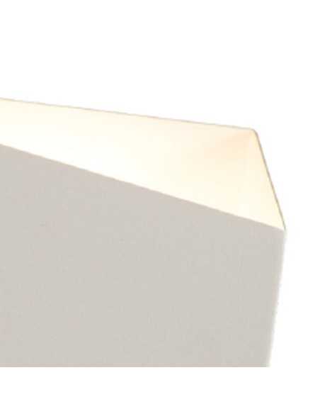 Applique Asimetric monoluce in metallo bianco, GX53, 20x21,5 cm | Mantra -MANTRA