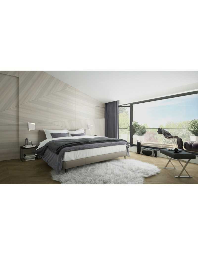 Applique Asimetric monoluce in metallo bianco, GX53, 20x21,5 cm | Mantra -MANTRA