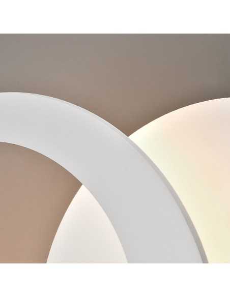 Applique LED Toronto a cerchi orientabili in metallo bianco Ø 22 cm, 10 W 3000 K | Mantra -MANTRA