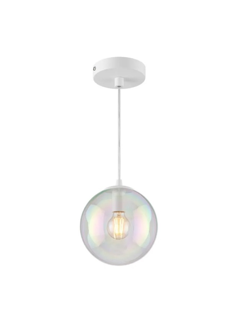  Lampade a sospensione con una sfera in vetro...