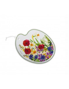 Fiori di Campo sottopentola in ceramica lucida e sughero con nastro, 25 x 20 cm | Brandani -BRANDANI