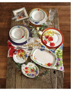 Fiori di Campo sottopentola in ceramica lucida e sughero con nastro, 25 x 20 cm | Brandani -BRANDANI 2