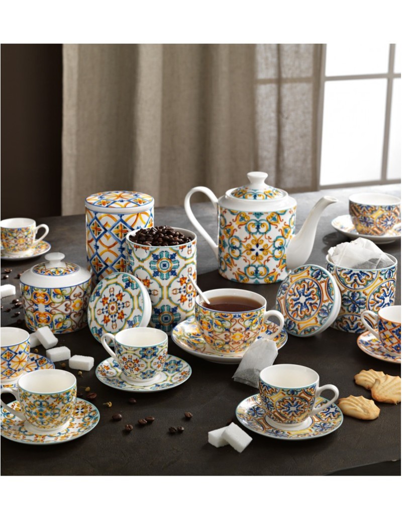 Medici barattolo in new bone china con coperchio Ø 10 cm, 500 g | Brandani -BRANDANI