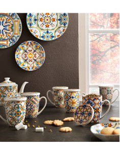 Mug Medicea cuore in new bone china con infusore inox e tappo | Brandani -BRANDANI 2