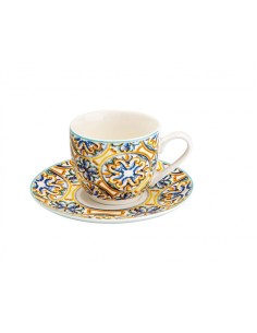 Set 6 tazzine da caffè con piattino Medicea in new bone china 90 ml | Brandani -BRANDANI 2