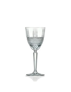 Diamond set 6 calici in crystal glass trasparente, 23 cl | Brandani -BRANDANI