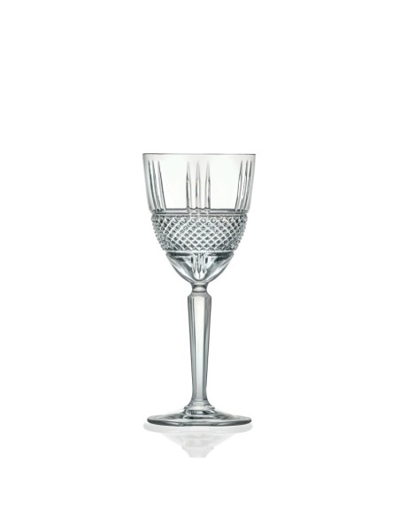 Diamond set 6 calici in crystal glass trasparente, 23 cl | Brandani -BRANDANI