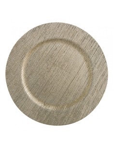 Trama Oro set 4 sottopiatti in polipropilene Ø 33 cm | Brandani -BRANDANI