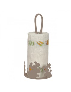 Bolle porta scottex in metallo verniciato tortora H 34 cm | Ceart -CEART