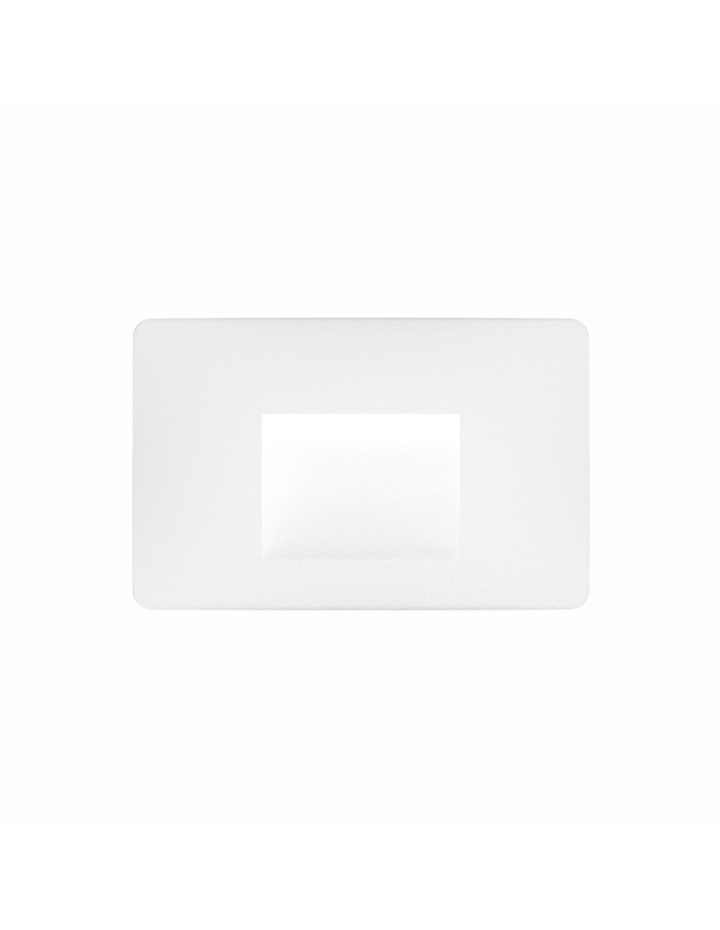 Segnapasso LED da parete MIS in policarbonato bianco, 3 W 3000 K, IP65 | Beneito Faure -BENEITO FAURE