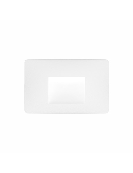 Segnapasso LED da parete MIS in policarbonato bianco, 3 W 3000 K, IP65 | Beneito Faure -BENEITO FAURE