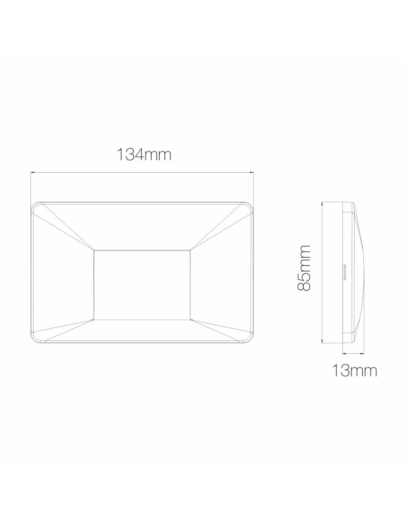 Segnapasso LED da parete MIS in policarbonato bianco, 3 W 3000 K, IP65 | Beneito Faure -BENEITO FAURE