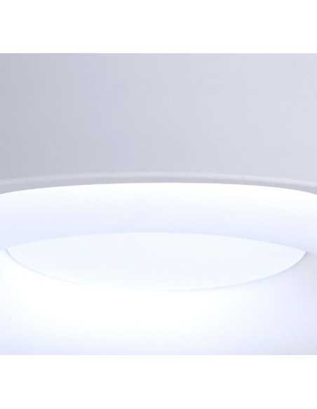 Plafoniera LED Coin bianca Ø 50 cm, 80 W 3 tonalità di luce con telecomando | Mantra -MANTRA