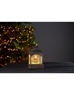 Lanterna natalizia LED Vinter con Babbo Natale, a batterie con timer, 13 x 8 x 21 cm | Eglo -EGLO 2