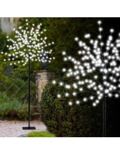 Albero di Natale luminoso 200 LED in metallo nero, H 150 cm, IP44 esterno | Eglo -EGLO 2