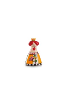 Campanella portafortuna arancio del Re in ceramica smaltata, serie Girigenti | Egan -EGAN
