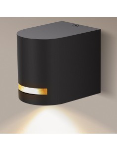 Applique da esterno compatta in alluminio nero, 1 GU10 max 15 W, IP54 | Aigostar -AIGOSTAR 2