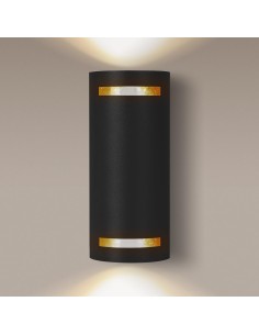 Applique interno/esterno in alluminio nero a 2 fasci, 2 GU10, impermeabile | Aigostar -AIGOSTAR 2