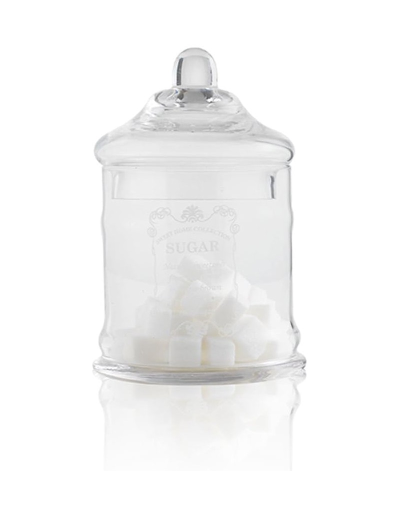 Barattolo dello zucchero in vetro soffiato, collezione Sweet Home Shabby | Brandani -BRANDANI