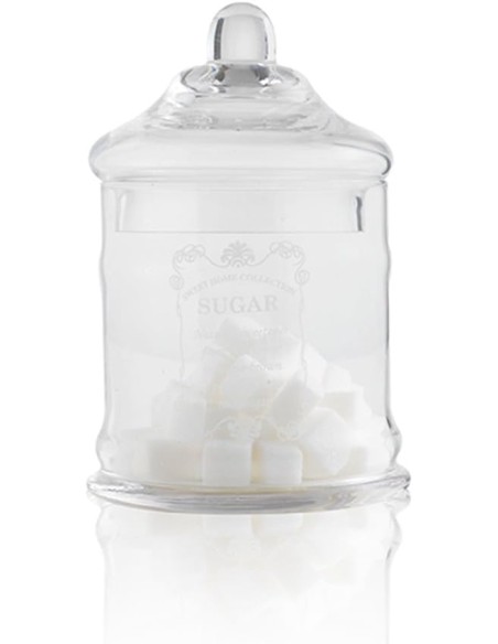 Barattolo dello zucchero in vetro soffiato, collezione Sweet Home Shabby | Brandani -BRANDANI